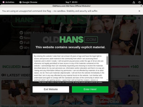 Account Free Oldhans.com