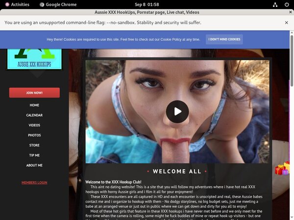Aussie XXX HookUps Sign Up Again