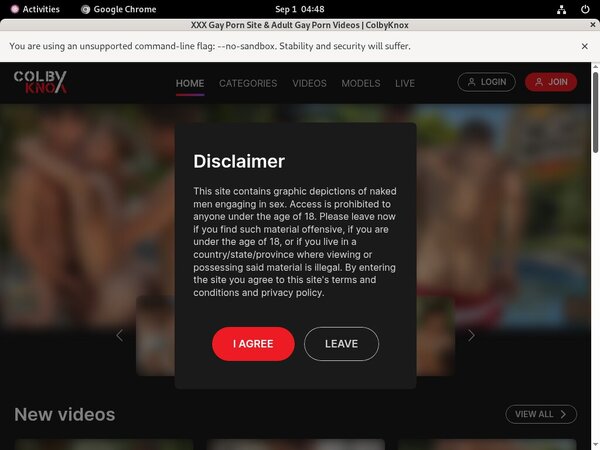 Colby Knox Discount Signup