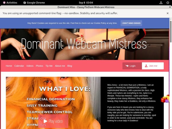 Dominant Miss - Classy FinDom Webcam Mistress Vendo Discount