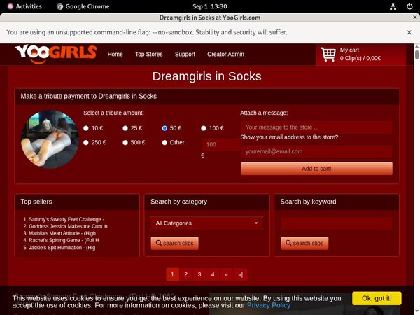 Dreamgirls In Socks Free Login