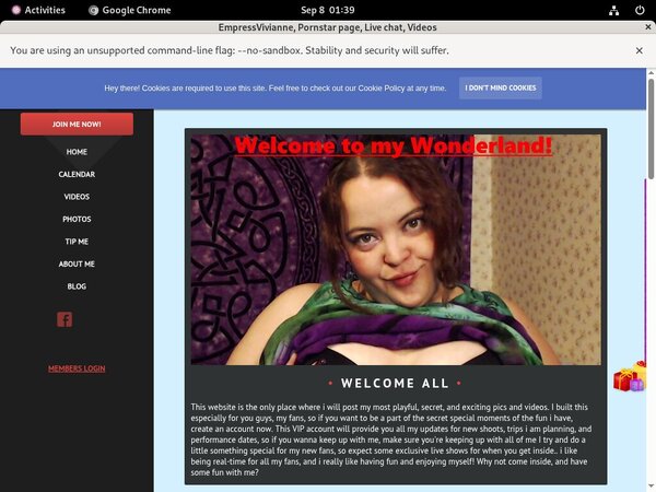 Empressvivianne.modelcentro.com Mobile Account