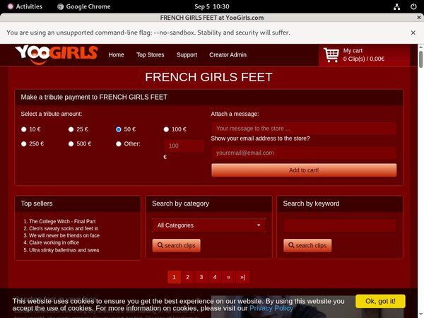 FRENCH GIRLS FEET Avec IBAN / SEPA