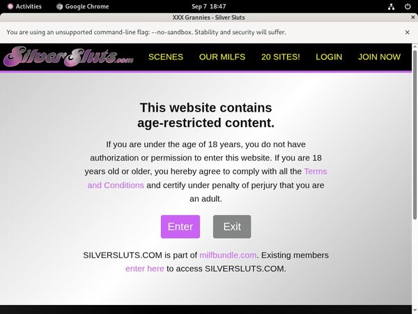 Free Silver Sluts Trial Discount