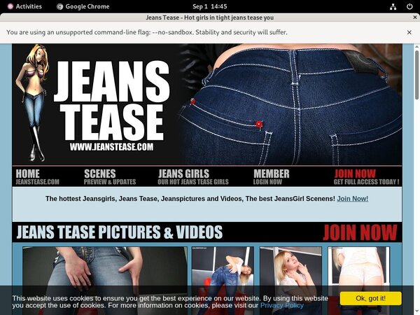 Jeanstease.com Sex Tape