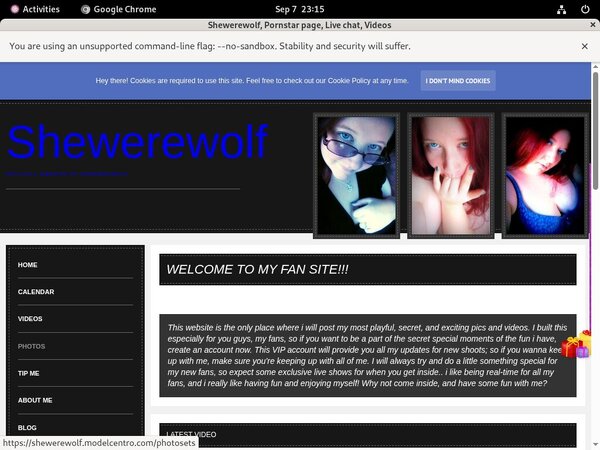 Shewerewolf.modelcentro.com Register Free