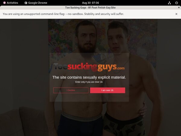 Toe Sucking Guys Special Discount